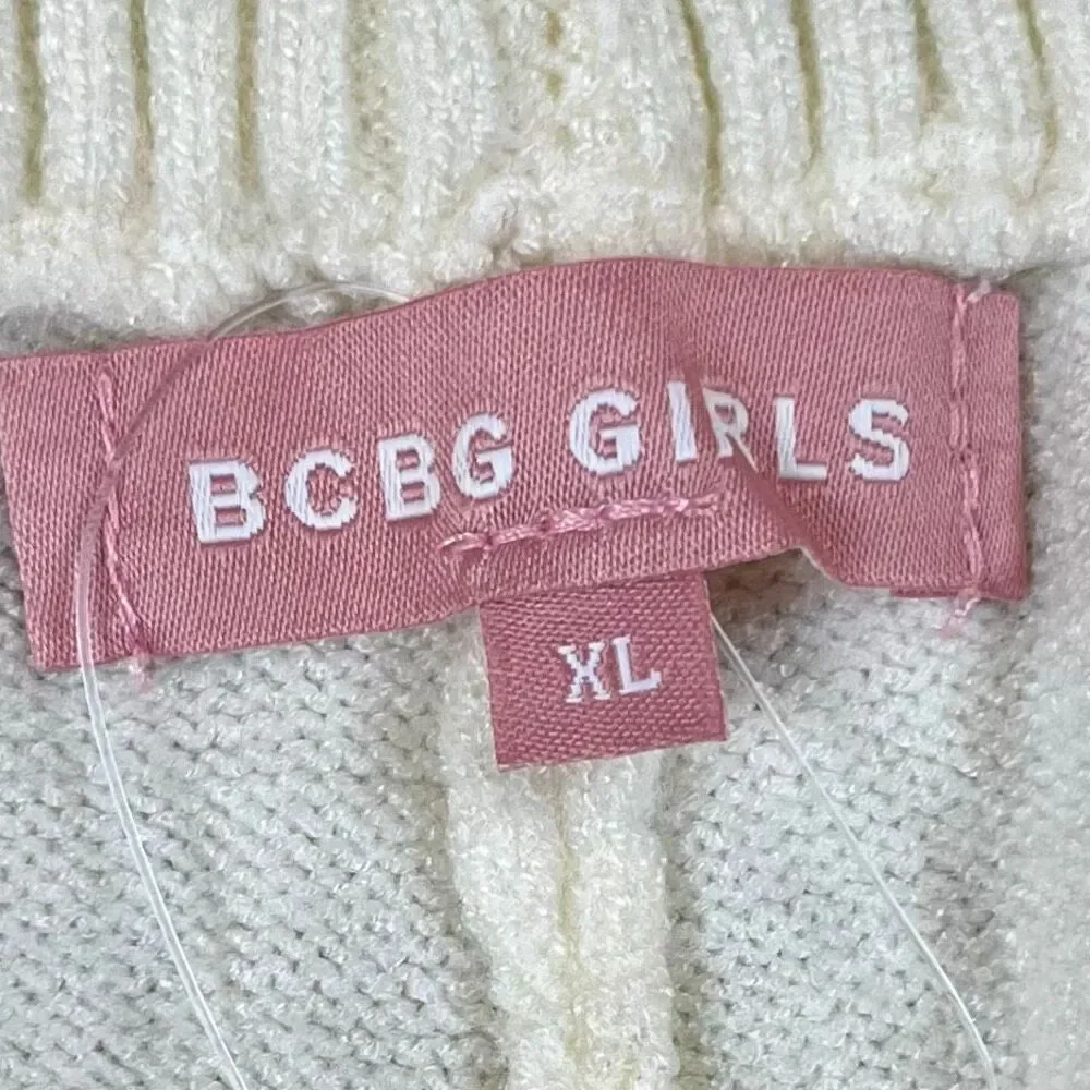 New! NWT BCBG Girls Striped Sweater Skirt Set XL